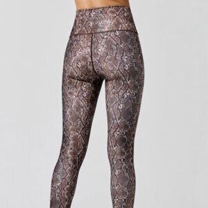 High Waisted Snakeskin Leggings